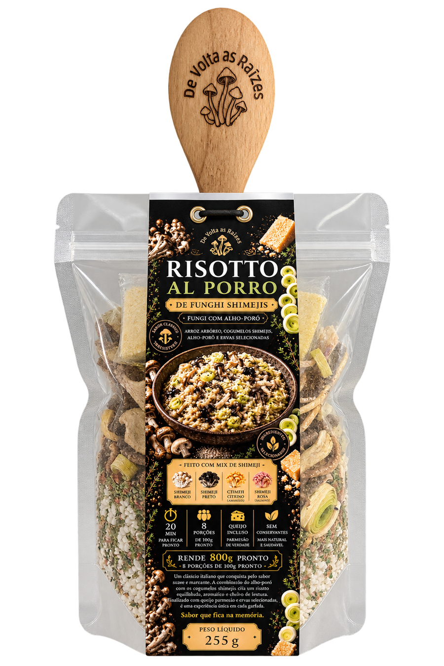 Risoto Funghi Shimeji com Alho-Poró 255g