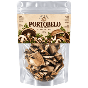 Pote de cogumelo portobelo desidratado 50 g da De Volta às Raízes