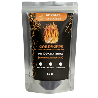 Cordyceps 100% puro moído 50g (Farinha)