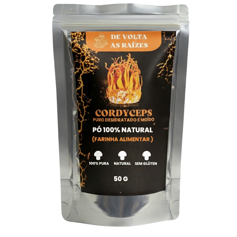 Cordyceps 100% puro moído 50g (Farinha)