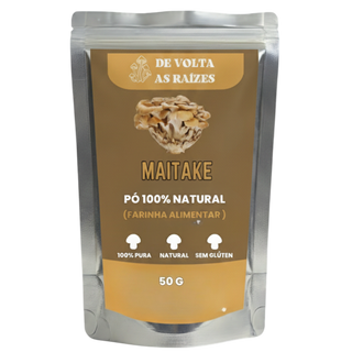 Maitake 100% puro moído 50 ( farinha)