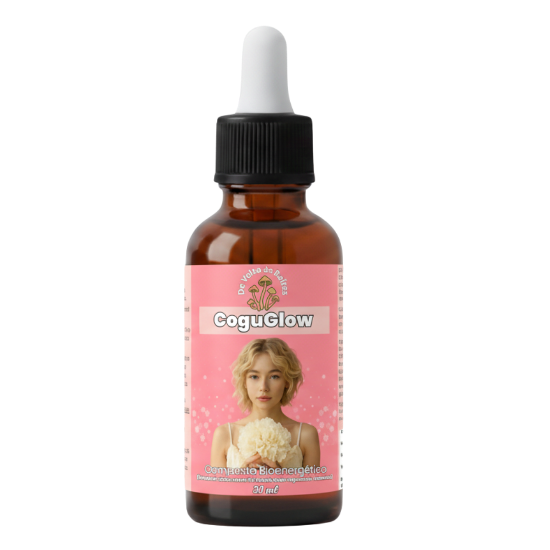 CoguGlow Gotas (Composto Bioenergético) Cogumelo Tremella fuciformis – 30 ml