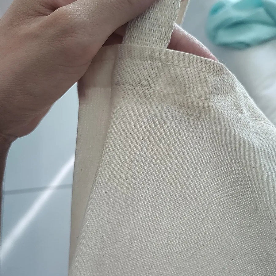 Costura reforçada da alça da ecobag