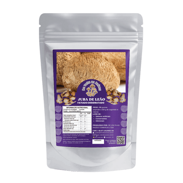 Cogumelo Juba de leão Desidratado 50 g