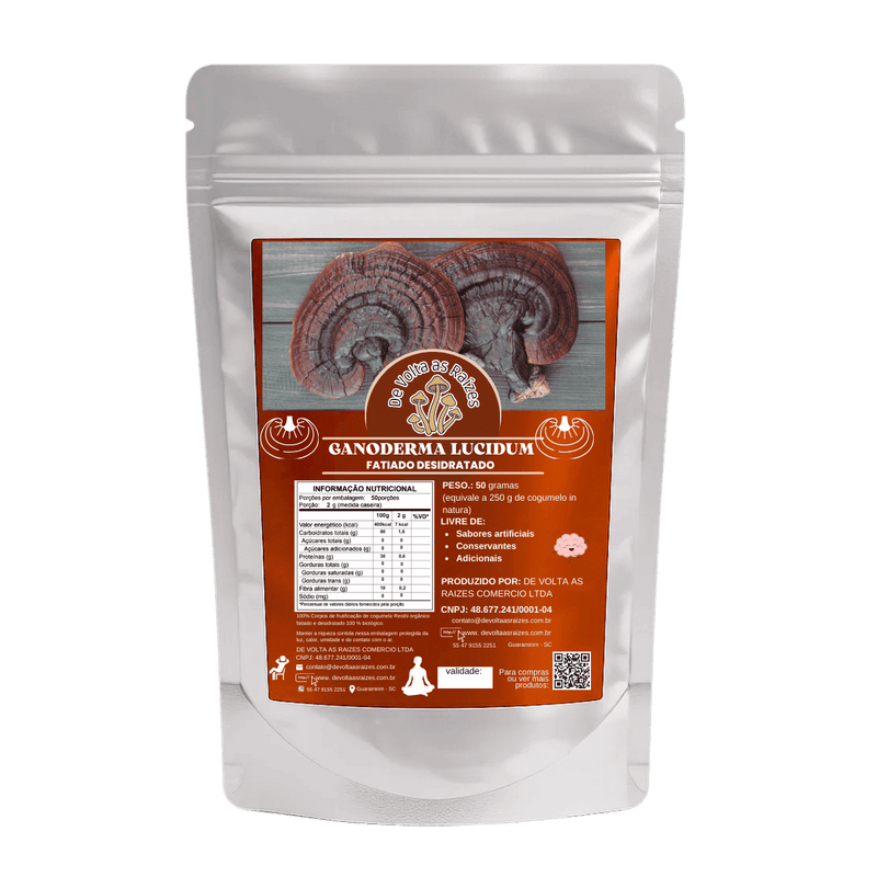 Cogumelo Reishi desidratado 50 g