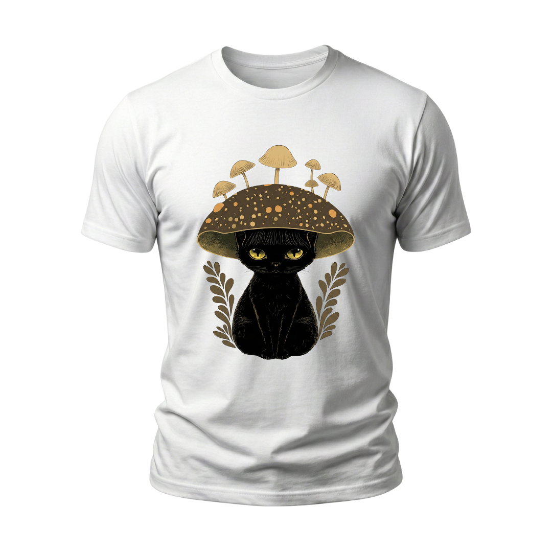 Camisa gato sombrero seta