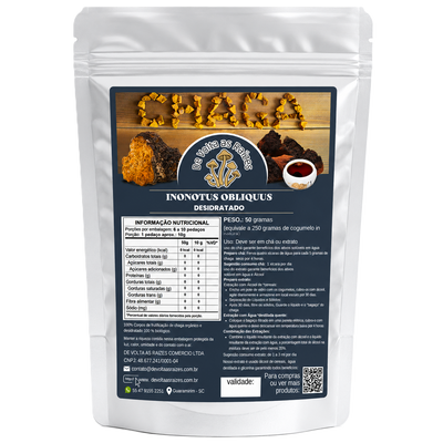 Cogumelo Chaga Desidratado 50 g