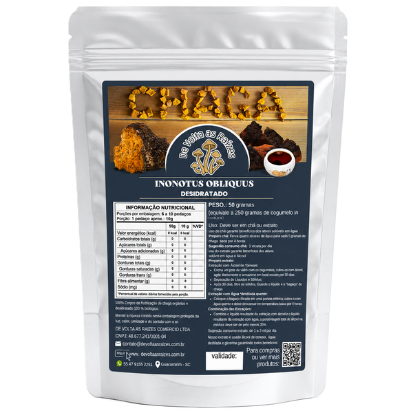 Cogumelo Chaga Desidratado 50 g