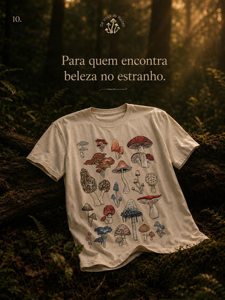 Camisa Catálogo cogumelo da Floresta