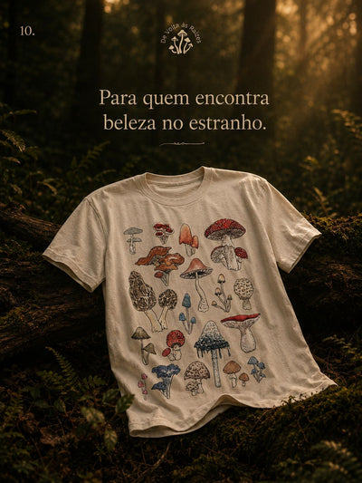 Camisa Catálogo cogumelo da Floresta
