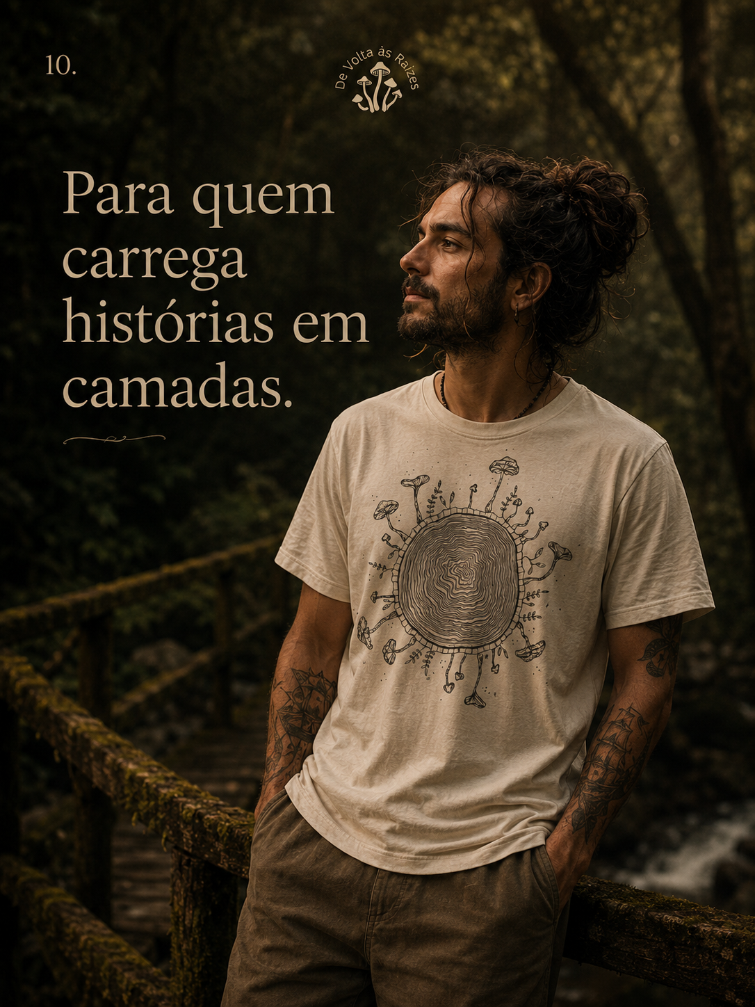 Camiseta de micelio - Círculo de la Vida