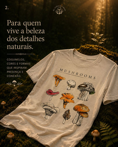 Camisa Guia de Cogumelos