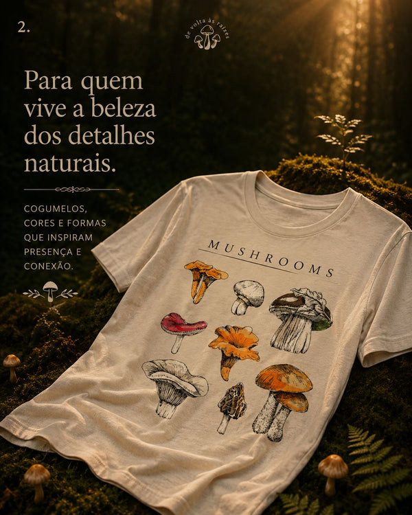 Camisa Guia de Cogumelos