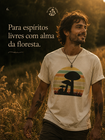Camisa cogumelo Raízes  Retrô