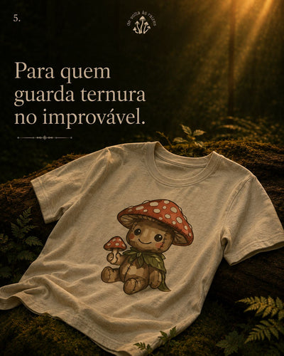 Camiseta Cogumelo de Pelúcia