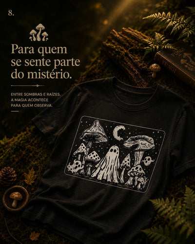 Camiseta Cogumelos Fantasmas
