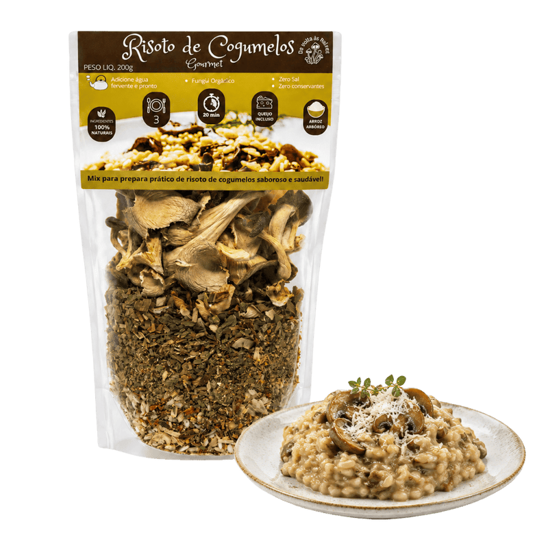 Risotto de setas en 20 min – con queso 250 gramos
