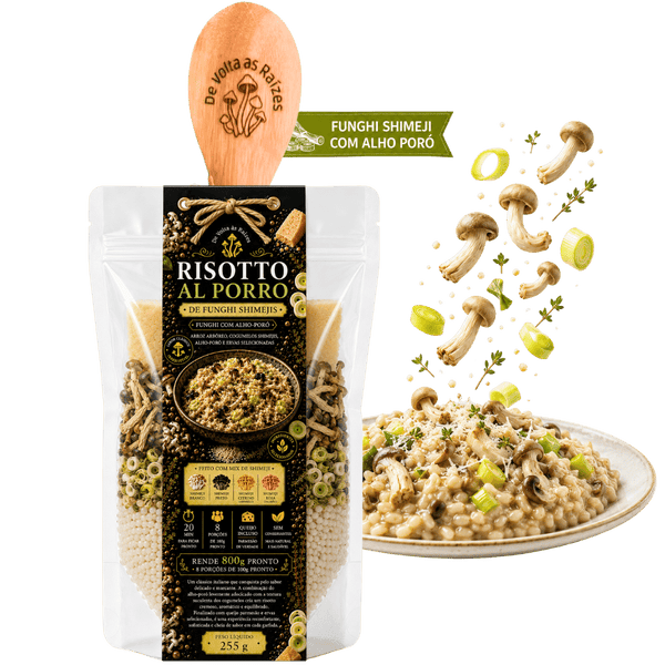 Risoto Funghi Shimeji com Alho-Poró 255g