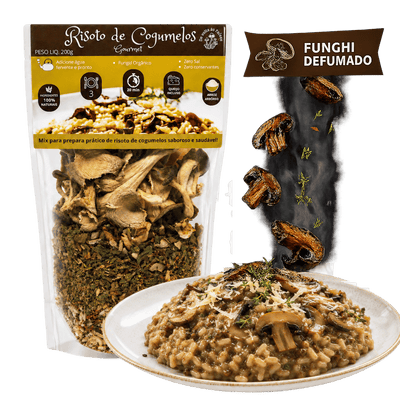 Risoto de Cogumelos em 20 min – Funghi Defumado c/ queijo 200g