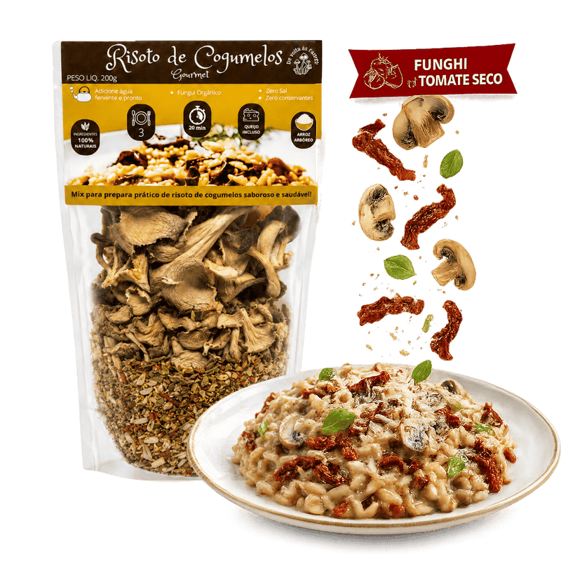 Risoto de Cogumelos em 20 min – Funghi c/ Tomate Seco 200g