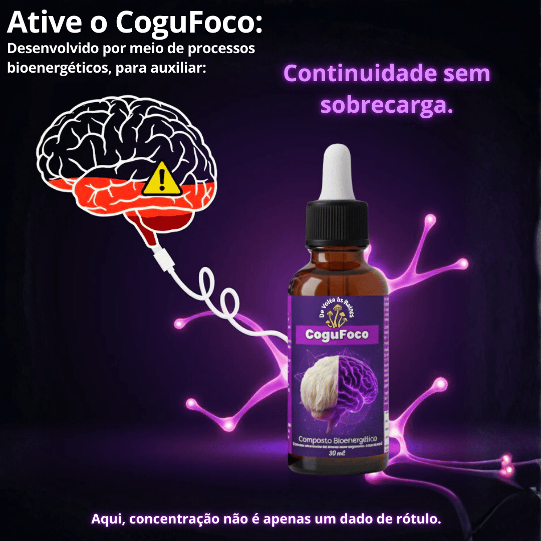 CoguFoco (Composto Bioenergético) Cogumelo juba de leão  – 30 ml