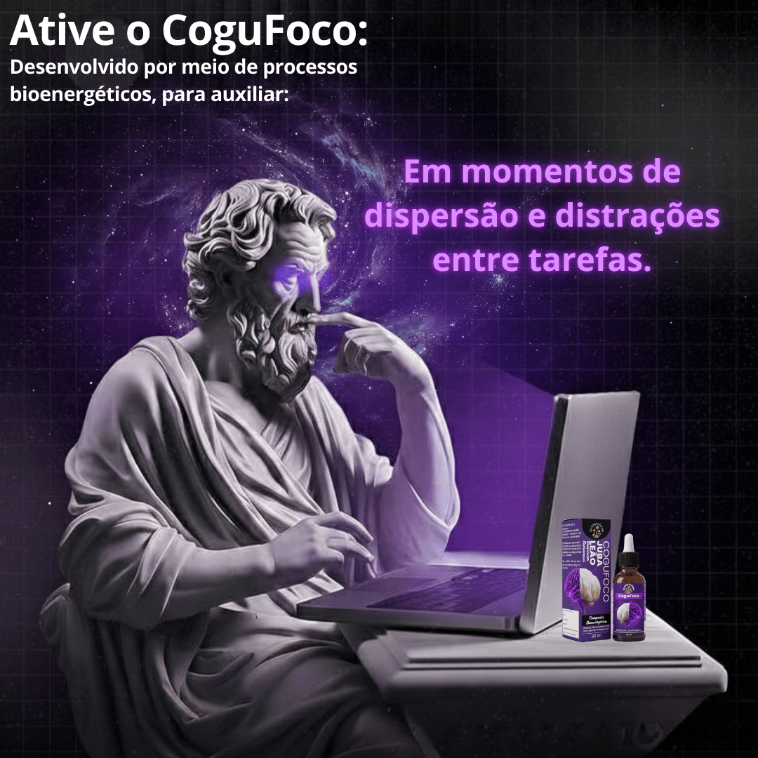 CoguFoco (Composto Bioenergético) Cogumelo juba de leão  – 30 ml