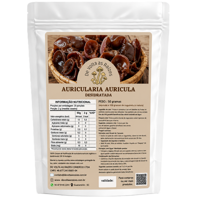 Cogumelo Auricularia Desidratado 50 g