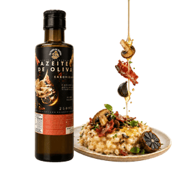 Aceite de Oliva Saborizado con Champiñón Ahumado y Ajo Negro