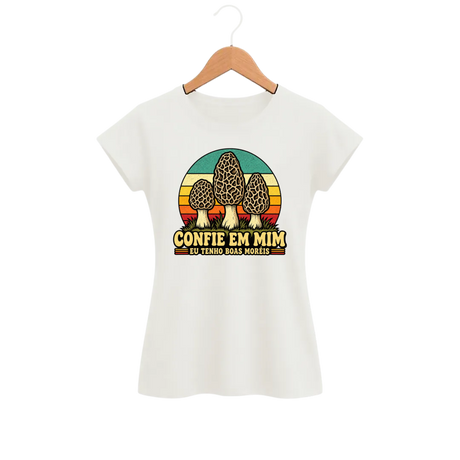 Camiseta Feminina Baby Look Cogumelo Confie em Mim