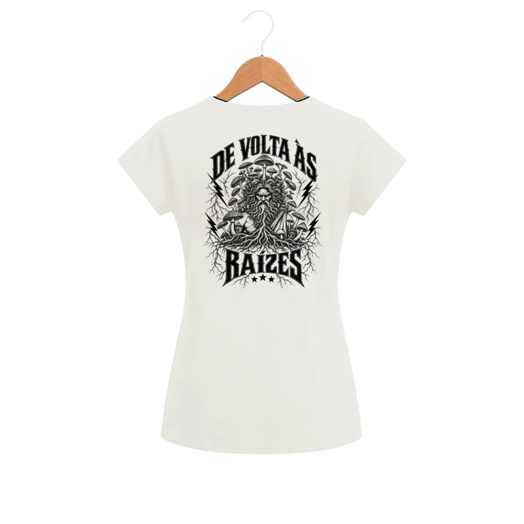 Camiseta Feminina Baby Look Deus dos Cogumelos
