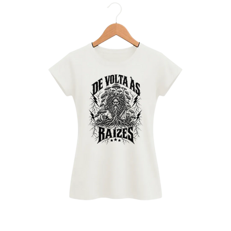 Camiseta Feminina Baby Look Deus dos Cogumelos