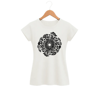 Camiseta Feminina Baby Look Cogumelo Marca do Esporo