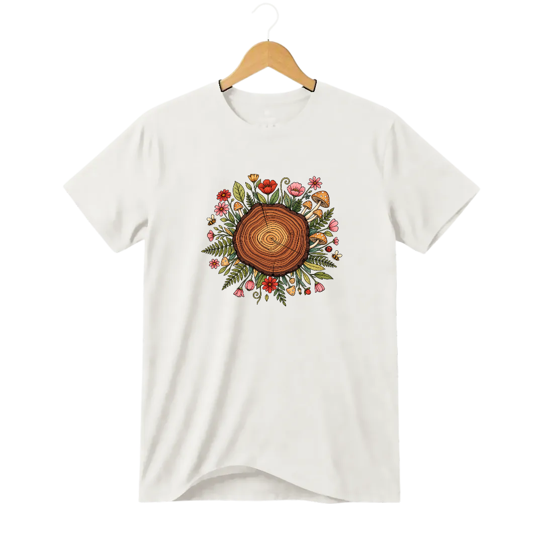 Camiseta Cogumelo Anéis do Tempo