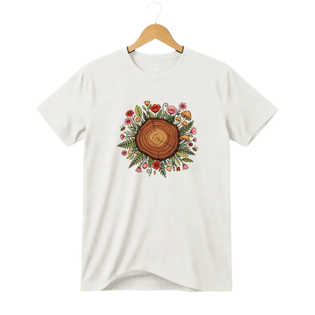 Camiseta Cogumelo Anéis do Tempo