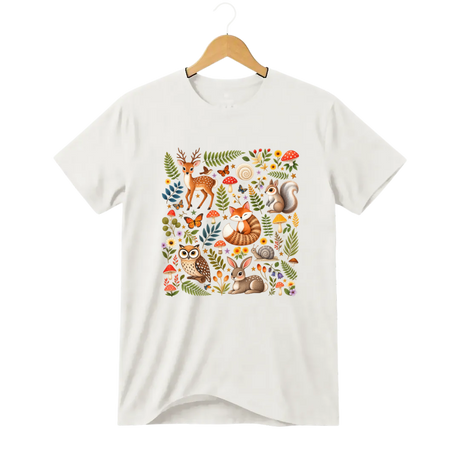 Camiseta Cogumelo Bichos da Mata