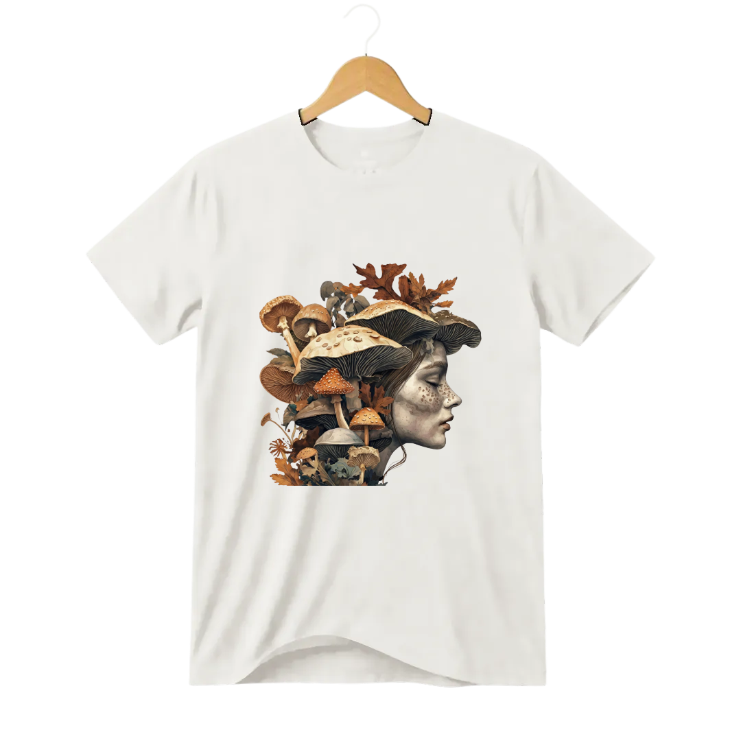 Camiseta Cogumelo Cabeça de Outono
