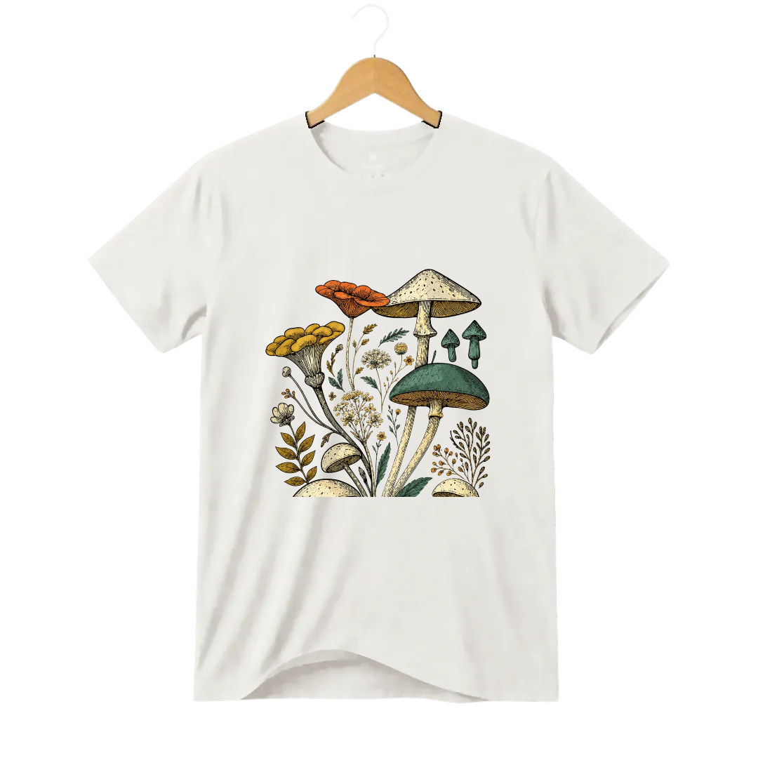 Camiseta Cogumelo Canteiro Selvagem