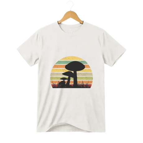 Camiseta Cogumelo Raízes Retrô