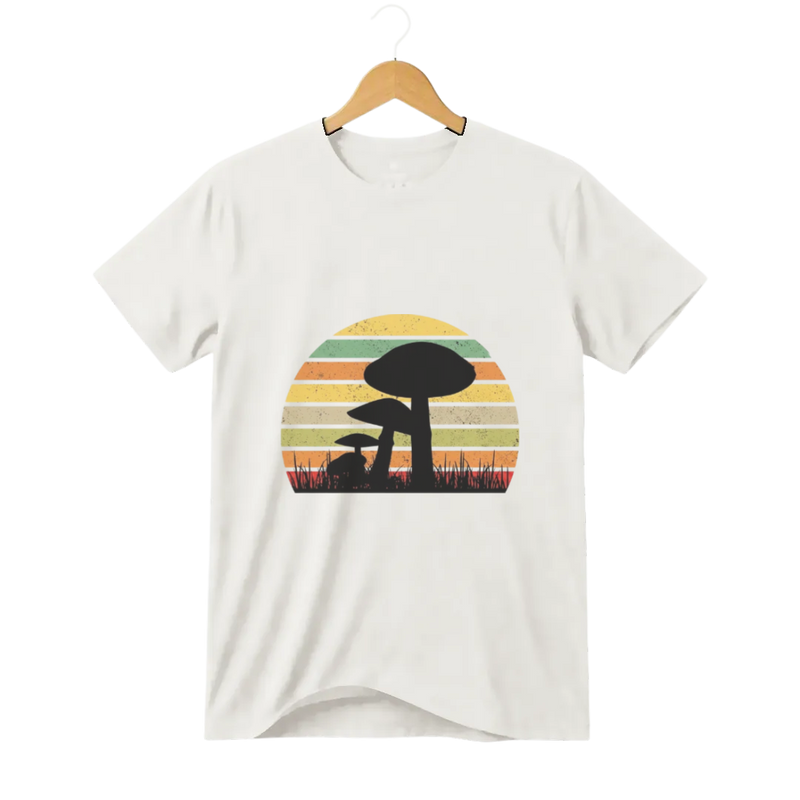Camiseta Cogumelo Raízes Retrô