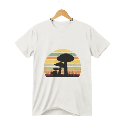 Camiseta Cogumelo Raízes Retrô