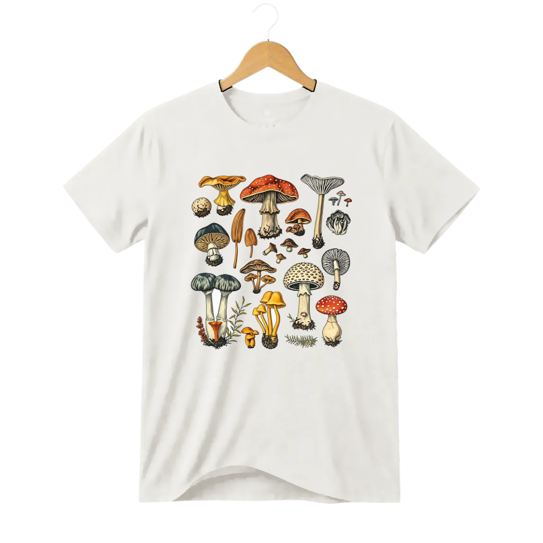 Camiseta Cogumelo Coleção de Campo