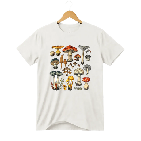Camiseta Cogumelo Coleção de Campo