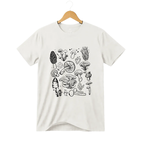Camisa con Ilustración Botánica