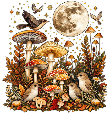 Camisa Lua Cheia no Bosque