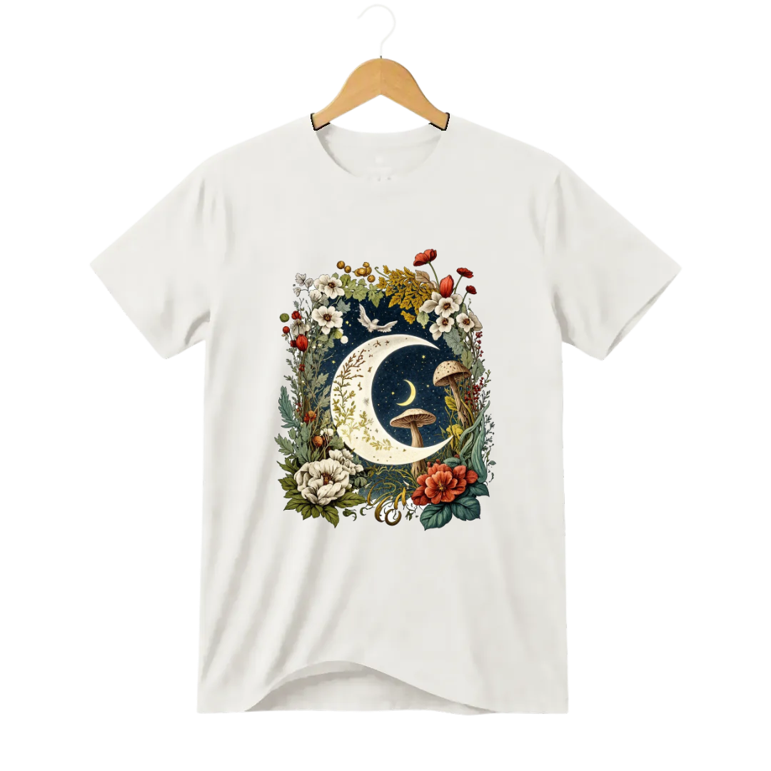 Camiseta Cogumelo Lua Florida