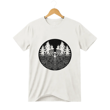 Camiseta Cogumelo O Que Está Embaixo