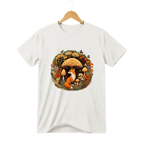 Camiseta Cogumelo Raposa da Clareira