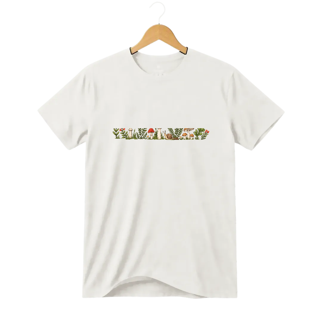 Camiseta Cogumelo Rente ao Chão