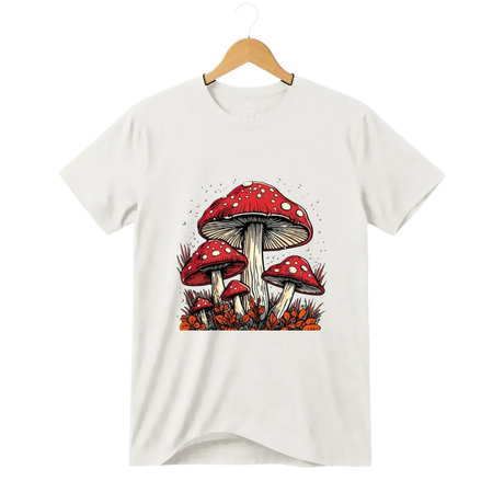 Camiseta Cogumelo Roda de Amanitas