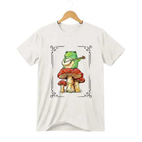Camiseta Sapo Serenata no Cogumelo